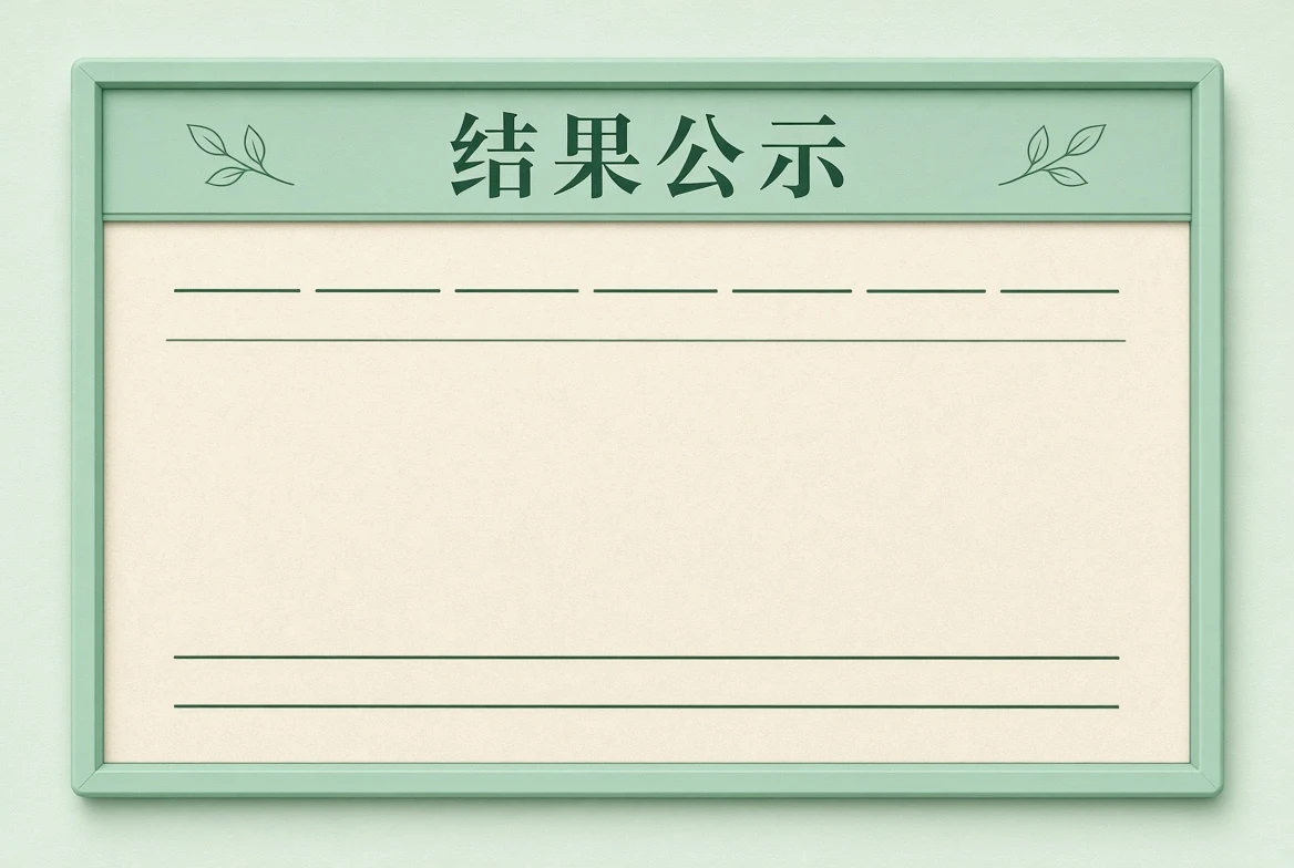 每日大赛结果公示